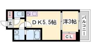 セレニテ神戸元町クレアの物件間取画像